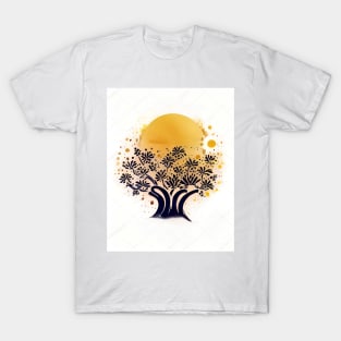 Japanese Art - Gold Tree T-Shirt